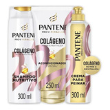 Pantene Colágeno (shampoo, Acondicionador Y Crema Para Peina