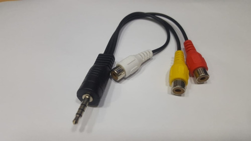 Cable Plug 3.5mm 4 Contactos A 3 Rca Hembra Pin Largo L4673