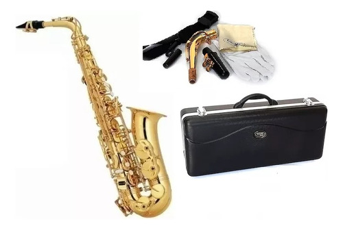 Saxo Alto Eb Con Llave De F# Con Accesorios