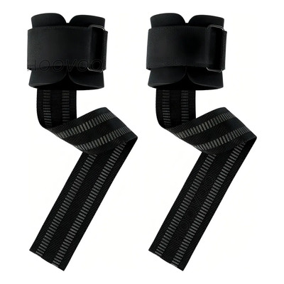 1 Par Muñequeras Gym Straps Muñequera Gym Crossfit Pesas Correa De Soporte Negro Hoovoo | MercadoLibre