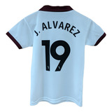 Camiseta De Futbol M. City Julian Alvarez Niño