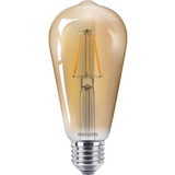Lámpara Led De Filamento St64, 5 W, 127 V, 2700 K, Luz Amarilla