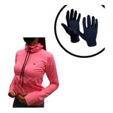 Buzo Mujer Fucsia Deportivo Urbano Bumu + Guantes Termicos!