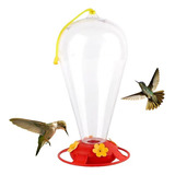 Bebedero Para Aves Colibríes Transparente Con Posadera