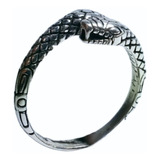 Anillo Serpiente Vivora 2head Plata Original Todaslasmedidas