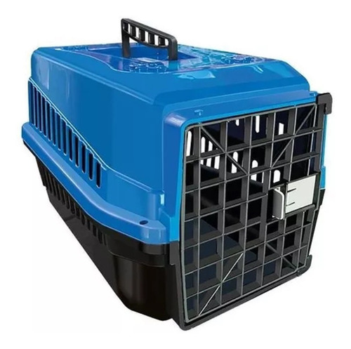 Caixa De Transporte N1 Pet P/ Cães E Gatos Até 5kg Azul