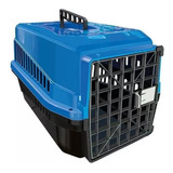 Caixa De Transporte N1 Pet P/ Cães E Gatos Até 5kg Azul
