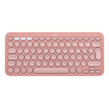 Teclado Bluetooth Logitech Pebble Keys 2 K380s Español Rosa