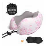 Almohada De Viaje 100% Espuma Viscoelástica Cuello