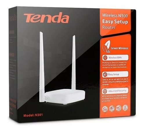 Router Wi-fi Inalámbrico Tenda N301 300 Mbps By Tecnowow