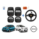 Tapetes 3d Logo Nissan + Cubre Volante March 2012 A 2021