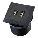 Cargador Doble Usb 110v Para Muebles, Pared, Etc.