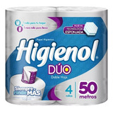 Higienol Duo 50mts Paquete De 4 Rollos