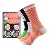 Conjunto De Meias Médias Funny Sushi Socks