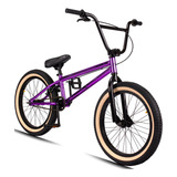 Bicicleta Bmx Pro-x Série 10 Aro 20 Hi-ten K7 Cog 9 - Roxo