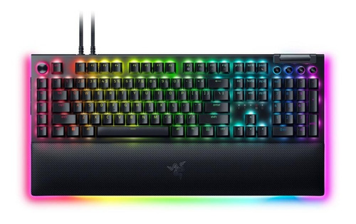 Teclado Razer Blackwidow V4 Pro Us Yellow Chroma Black Color Del Teclado Negro Idioma Us Layout