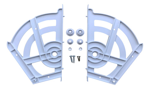 4 Kit Sapateira Articulação Articulador Para Tripla Branco