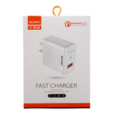 Cargador Carga Rápida 18w Qc 3.0 + Cable Usb Tipo C 1 Metro