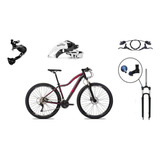 Mountain Bike Ksw Mountain Bike Xlt 100 2022 Aro 29 19 27v Freios De Disco Hidráulico Câmbios Shimano Tourney Tz510 Y Importado 9v Cor Preto/rosa