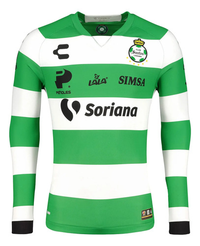 Jersey Playera Charly Del Santos Laguna De Manga Larga Local | Envío gratis