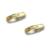 Par De Alianzas Especiales Oro Blanco 18k Cod: 2939