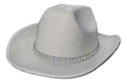 Sombrero Vaquero Brillante For Mujer Y Hombre, Gorra Vaquer