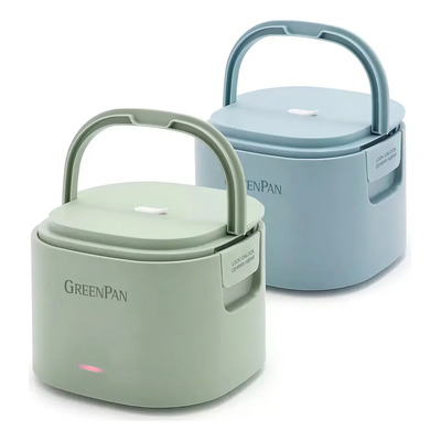Lonchera Calentador Eléctrico De Alimentos Greenpan 2 Piezas Color Verde Claro \u002F Aqua | Meses sin interés