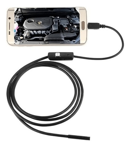 Micro Câmera Hd Usb Mini Sonda Endoscópica Android 5 Metros