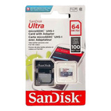 Memoria Microsd Sandisk 64 Gb 100mbps Clase 10 Pro Edition