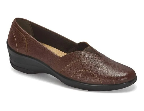 Zapato Flat Café Obscuro Piel Andrea Mujer 3289587