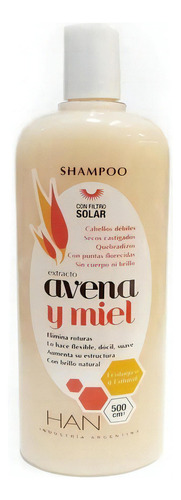 Han Shampoo Avena Y Miel 500ml Libre De Sulfatos