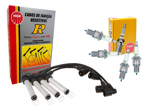 Juego Cable +  Bujia  Ngk  Corsa Meriva  Agile Celta  Fun 