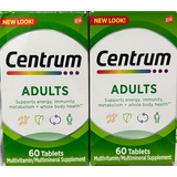Centrum Adults 120 Tablets - Homens/mulheres - Original Usa