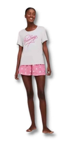 Pijama Curto Hering Feminino Decote Redondo