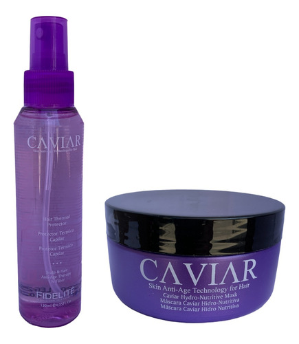 Combo Fidelite Caviar Mascara Nutritiva + Protector Termico