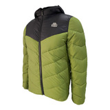 Campera Inflable Para Hombre Verde Kappa Urbana Moda 