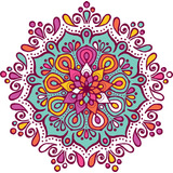 Vinilo Pared Mandala Color Decoracion Wall Stickers