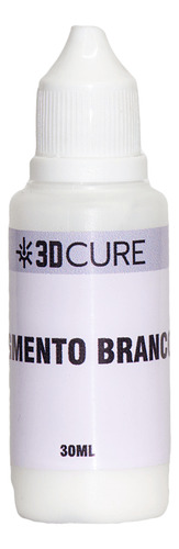 Pigmento 3d Cure Branco Para Resina Impressora 3d 30ml -loja