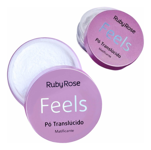 Pó Facial Translúcido Finalizador Matificador Ruby Rose