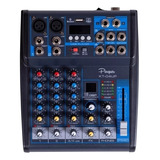 Consola Mixer Usb 4 Canales Grabacion Bluetooth Mp3 Parquer 