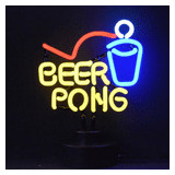 Letrero Led Neon En Acrilico De 3 Mm 40*42cm Ping Pong