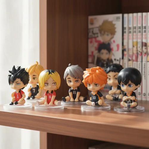 Figura Muñeco Gashapon Haikyuu Sentados Varios Personajes | Envío gratis