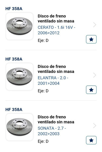 Disco Delantero Ventilado Hyundai Elantra Sonata Cerato Foto 4