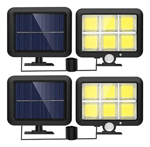 120 Cob Luz Solar Sensor De Movimiento Luz Led Patio Patio E