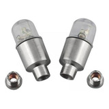 3x 2 Piezas Led Flash Neumático Rueda Válvula Vástago Luz