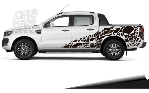 Calco Ford Ranger 2013 2019 Punisher Calavera Juego