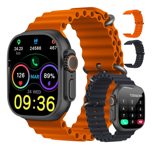 Smartwatch 1.88'' Reloj Inteligente Bluetooth Llamada Negro
