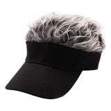 Gorra Con Cabello Postizo Corto Para Hombre