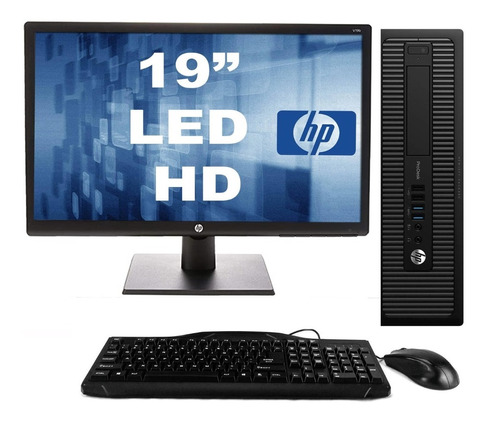 Cpu + Monitor Hp Prodesk Core I5 4gb 500gb 20 Pol - Promoção