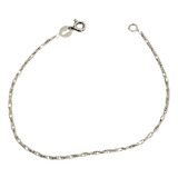 Pulsera Maciza Fina Soga Plata 925